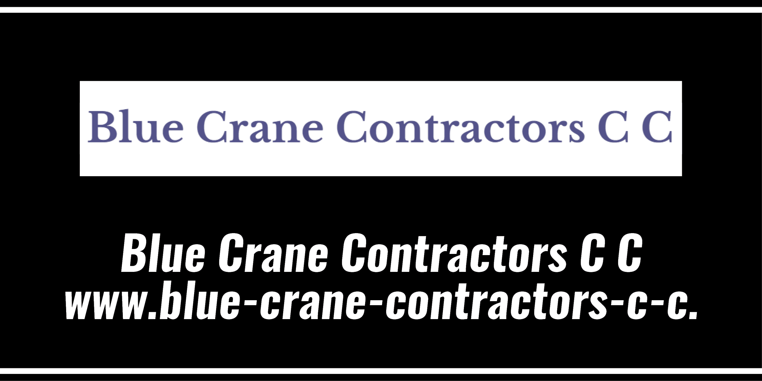 Blue Crane Contractors C C